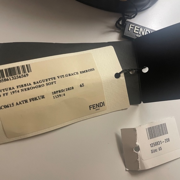 FENDI Embossed leather belt main image 5
